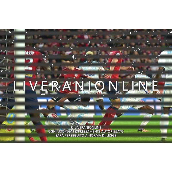 Goal Sebastien CORCHIA - 25.10.2015 - Lille / Marseille - 11eme journee de Ligue 1 Photo: Dave Winter / Icon Sport /AGENZIA ALDO LIVERANI SAS - Italy Only editorial use only