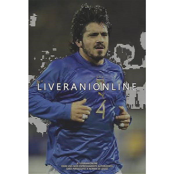 Cagliari 9 febbraio 2005 Italia - Russia amichevole nella foto: Gattuso Gennaro foto Andry / Ag. Aldo Liverani