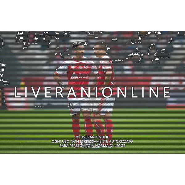 Diego Rigonato Rodrigues / Nicolas De Preville - 25.10.2015 - Reims / Monaco - 11eme journee de Ligue 1 Photo : Andre Ferreira / Icon Sport AG ALDO LIVERANI SAS ONLY ITALY