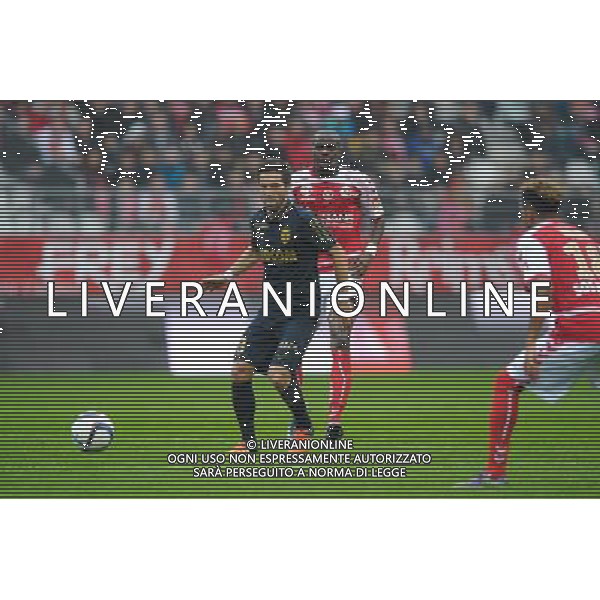 Joao Moutinho / Prince Oniangue - 25.10.2015 - Reims / Monaco - 11eme journee de Ligue 1 Photo : Andre Ferreira / Icon Sport AG ALDO LIVERANI SAS ONLY ITALY