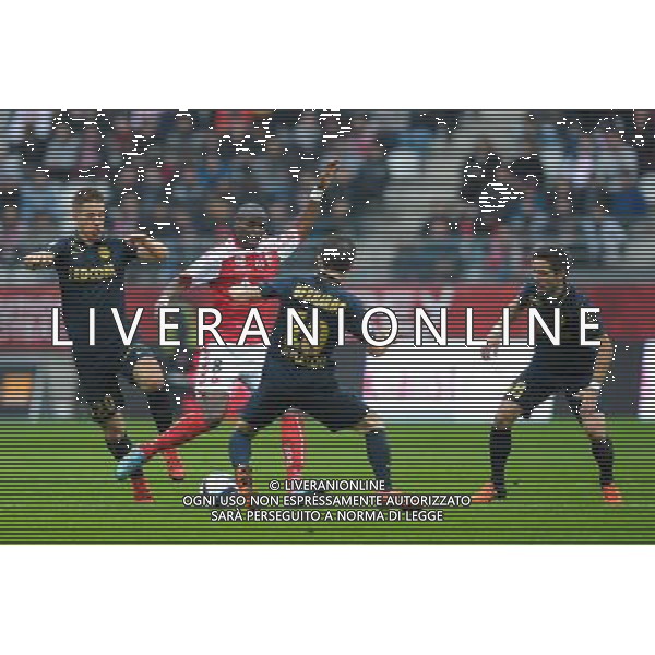 Prince Oniangue / Bernardo Silva / Mario Pasalic / Joao Moutinho - 25.10.2015 - Reims / Monaco - 11eme journee de Ligue 1 Photo : Andre Ferreira / Icon Sport AG ALDO LIVERANI SAS ONLY ITALY