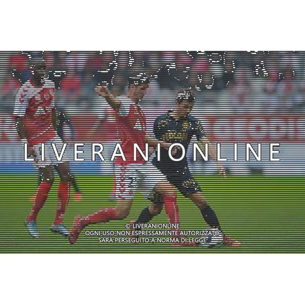 Bernardo Silva / Anthony Weber / Prince Oniangue - 25.10.2015 - Reims / Monaco - 11eme journee de Ligue 1 Photo : Andre Ferreira / Icon Sport AG ALDO LIVERANI SAS ONLY ITALY