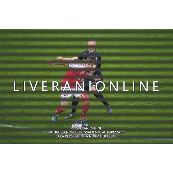 Nicolas De Preville / Andrea Raggi - 25.10.2015 - Reims / Monaco - 11eme journee de Ligue 1 Photo : Andre Ferreira / Icon Sport AG ALDO LIVERANI SAS ONLY ITALY