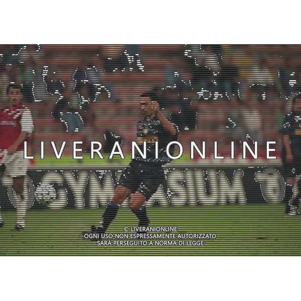 MILANO COPPA UEFA 16-09-1997 INTER -NEUCHATEL XAMAX NELLA FOTO Youri Raffi Djorkaeff AG ALDO LIVERANI SAS