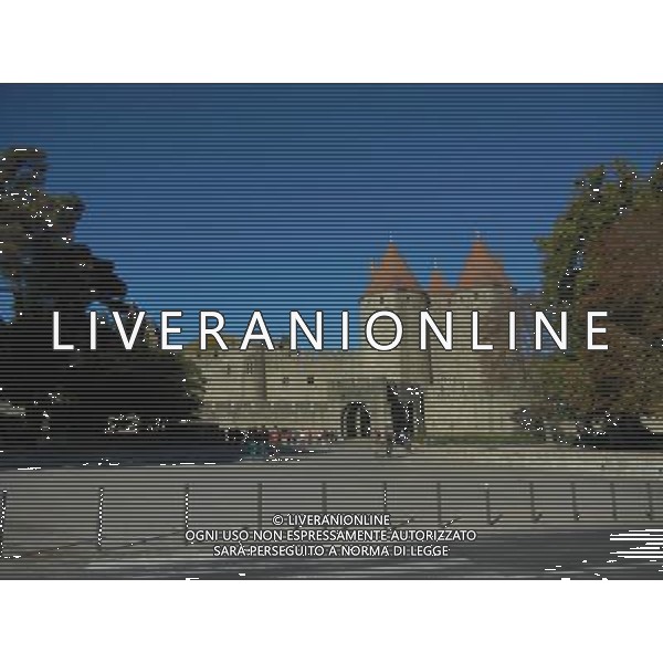 FRANCIA 2015 CARCASSONE NELLA FOTO Carcassonne  una cittˆ francese situata nel dipartimento dell\'Aude, del quale  capoluogo, nella regione della Linguadoca-Rossiglione AG ALDO LIVERANI SAS