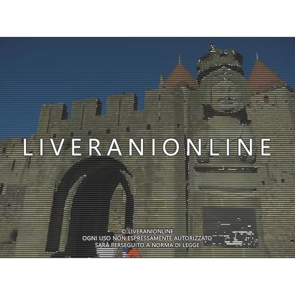FRANCIA 2015 CARCASSONE NELLA FOTO Carcassonne  una cittˆ francese situata nel dipartimento dell\'Aude, del quale  capoluogo, nella regione della Linguadoca-Rossiglione AG ALDO LIVERANI SAS
