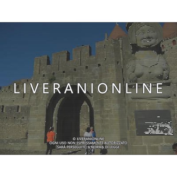 FRANCIA 2015 CARCASSONE NELLA FOTO Carcassonne  una cittˆ francese situata nel dipartimento dell\'Aude, del quale  capoluogo, nella regione della Linguadoca-Rossiglione AG ALDO LIVERANI SAS