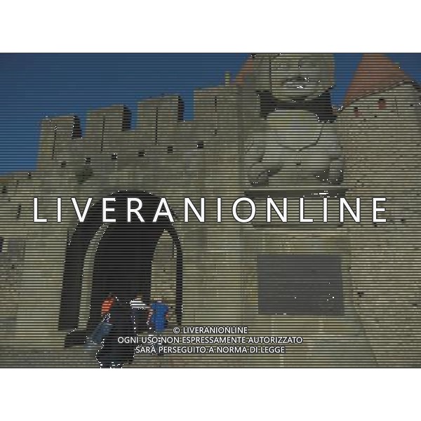FRANCIA 2015 CARCASSONE NELLA FOTO Carcassonne  una cittˆ francese situata nel dipartimento dell\'Aude, del quale  capoluogo, nella regione della Linguadoca-Rossiglione AG ALDO LIVERANI SAS