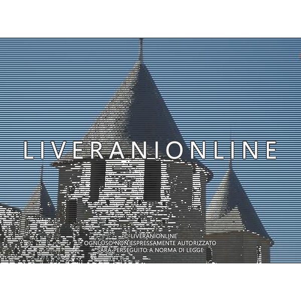 FRANCIA 2015 CARCASSONE NELLA FOTO Carcassonne  una cittˆ francese situata nel dipartimento dell\'Aude, del quale  capoluogo, nella regione della Linguadoca-Rossiglione AG ALDO LIVERANI SAS