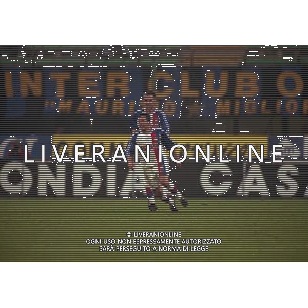 MILAN COPPA UEFA 21-10-1997 INTER OLYMPIC LIONE NELLA FOTO ESULTANZA GIULY AG ALDO LIVERANI SAS