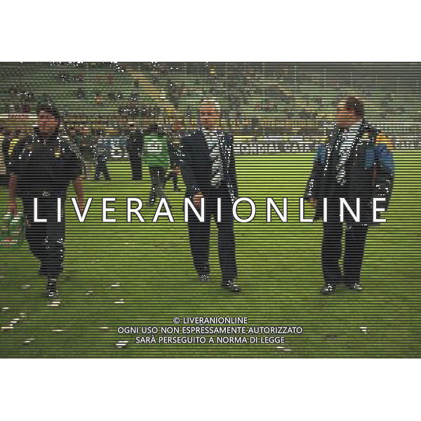 MILAN COPPA UEFA 21-10-1997 INTER OLYMPIC LIONE NELLA FOTO LUIGI SIMONI-MASSIMO DELLA CASA- GUIDO SUSINI AG ALDO LIVERANI SAS