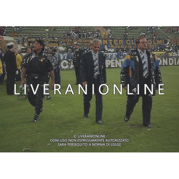 MILAN COPPA UEFA 21-10-1997 INTER OLYMPIC LIONE NELLA FOTO LUIGI SIMONI-MASSIMO DELLA CASA- GUIDO SUSINI AG ALDO LIVERANI SAS