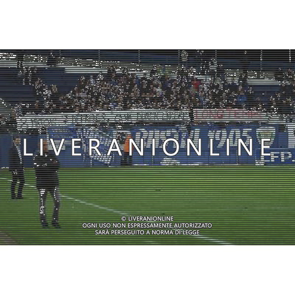 Supporters Bastia / Banderole - 27.10.2015 - Bastia / Rennes - Coupe de la Ligue 2015/2016 Photo : Michel Maestracci / Icon Sport /AGENZIA ALDO LIVERANI SAS - ITALY ONLY EDITORIAL USE ONLY