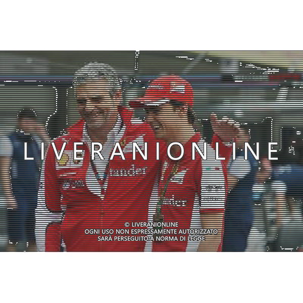 (L to R): Maurizio Arrivabene (ITA) Ferrari Team Principal with Esteban Gutierrez (MEX) Ferrari Test and Reserve Driver. 29.10.2015. Formula 1 World Championship, Rd 17, Mexican Grand Prix, Mexixo City, Mexico, Preparation Day. AG ALDO LIVERANI SAS ONLY ITALY