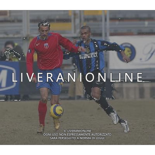 09/02/2005 PARTITA DI BENEFICENZA FRA INTER E STEAUA BUCAREST NELLA FOTO: BOSTINA\' GABRIEL E ZA MARIA FOTO BARATTINI ALEXANDRO/AG. ALDO LIVERANI