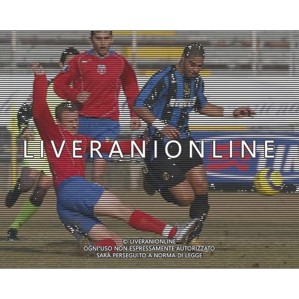 09/02/2005 PARTITA DI BENEFICENZA FRA INTER E STEAUA BUCAREST NELLA FOTO: BACIU EUGEN E ADRIANO FOTO BARATTINI ALEXANDRO/AG. ALDO LIVERANI