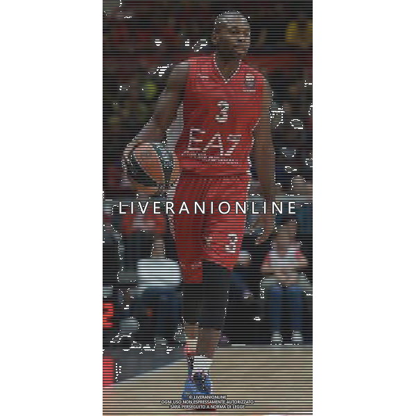Turkish Airline Eurolega 2015/2016 Regular Season Milano - 30.10.2015 EA7 Emporio Armani Milano-Olympiacos Pireo Nella Foto:Lafayette Oliver /Ph.Vitez-Ag. Aldo Liverani