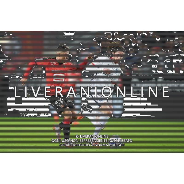 Juan Fernando Quintero / Adrien Rabiot - 30.10.2015 - Rennes / PSG - 12eme journee de Ligue 1 Photo : Andre Ferreira / Icon Sport/AGENZIA ALDO LIVERANI SAS - ITALY ONLY EDITORIAL USE ONLY