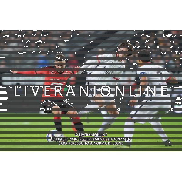 Juan Fernando Quintero / Adrien Rabiot - 30.10.2015 - Rennes / PSG - 12eme journee de Ligue 1 Photo : Andre Ferreira / Icon Sport/AGENZIA ALDO LIVERANI SAS - ITALY ONLY EDITORIAL USE ONLY