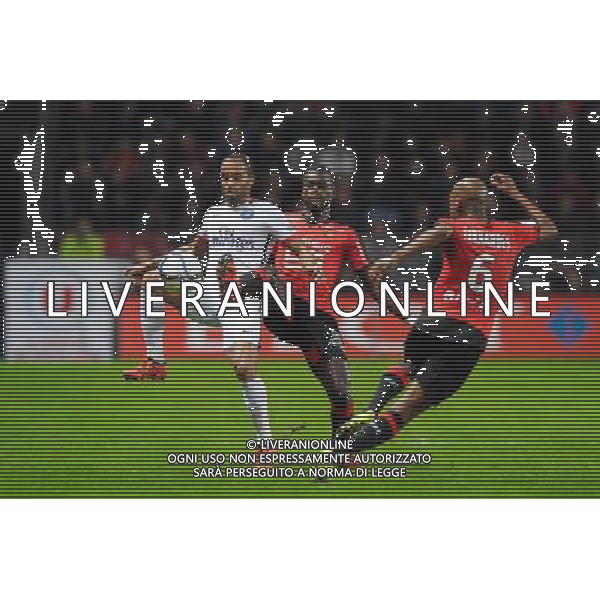 Lucas Moura / Falllou Diagne - 30.10.2015 - Rennes / PSG - 12eme journee de Ligue 1 Photo : Andre Ferreira / Icon Sport/AGENZIA ALDO LIVERANI SAS - ITALY ONLY EDITORIAL USE ONLY