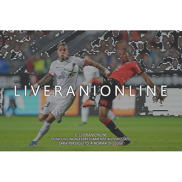 Gregory Van Der Wiel / Ludovic Baal - 30.10.2015 - Rennes / PSG - 12eme journee de Ligue 1 Photo : Andre Ferreira / Icon Sport/AGENZIA ALDO LIVERANI SAS - ITALY ONLY EDITORIAL USE ONLY