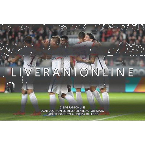 joie PSG / Angel Di Maria - 30.10.2015 - Rennes / PSG - 12eme journee de Ligue 1 Photo : Andre Ferreira / Icon Sport/AGENZIA ALDO LIVERANI SAS - ITALY ONLY EDITORIAL USE ONLY
