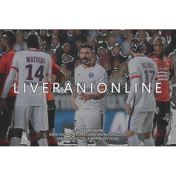 Ezequiel Lavezzi - 30.10.2015 - Rennes / PSG - 12eme journee de Ligue 1 Photo : Andre Ferreira / Icon Sport/AGENZIA ALDO LIVERANI SAS - ITALY ONLY EDITORIAL USE ONLY