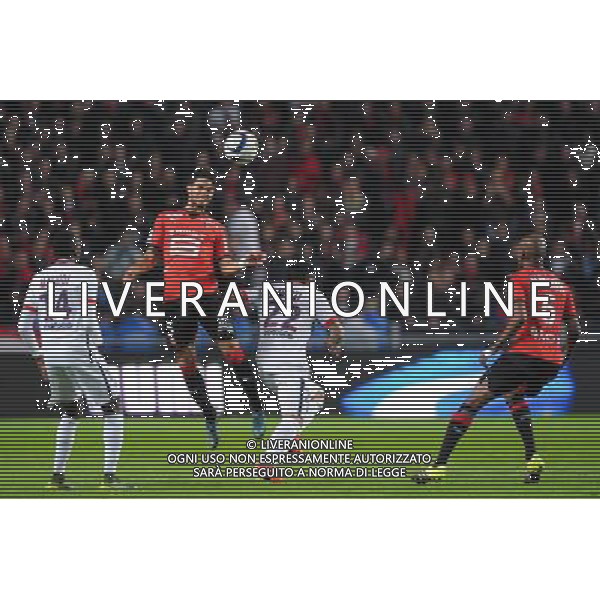 Pedro Felipe Teodosio Mendes / Ezequiel Lavezzi - 30.10.2015 - Rennes / PSG - 12eme journee de Ligue 1 Photo : Andre Ferreira / Icon Sport/AGENZIA ALDO LIVERANI SAS - ITALY ONLY EDITORIAL USE ONLY