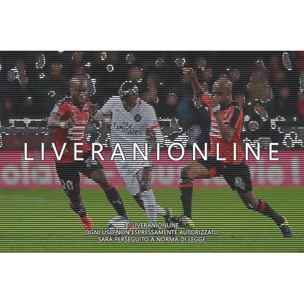 Blaise Matuidi / Yacouba Sylla / Gelson Fernandes - 30.10.2015 - Rennes / PSG - 12eme journee de Ligue 1 Photo : Andre Ferreira / Icon Sport/AGENZIA ALDO LIVERANI SAS - ITALY ONLY EDITORIAL USE ONLY