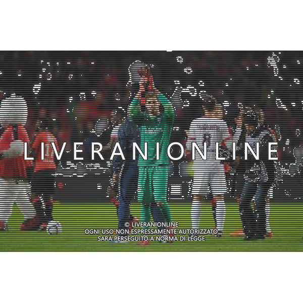 Kevin Trapp - 30.10.2015 - Rennes / PSG - 12eme journee de Ligue 1 Photo : Andre Ferreira / Icon Sport/AGENZIA ALDO LIVERANI SAS - ITALY ONLY EDITORIAL USE ONLY