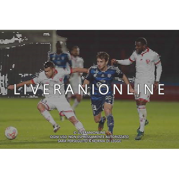 Teji SAVANIER / Maxime BOURGEOIS - 30.10.2015 - Creteil / Nimes - 13eme journee de Ligue 2 Photo : Sebastien Muylaert / Icon Sport/AGENZIA ALDO LIVERANI SAS - ITALY ONLY EDITORIAL USE ONLY