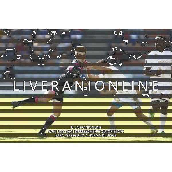 Hugo Bonneval/ Alexi Bales - 31.10.2015 - Agen / Stade Francais - 7eme journee de Top14 Photo : Manu Blondeau / Icon Sport *** Local Caption *** /AGENZIA ALDO LIVERANI SAS - ITALY ONLY EDITORIAL USE ONLY