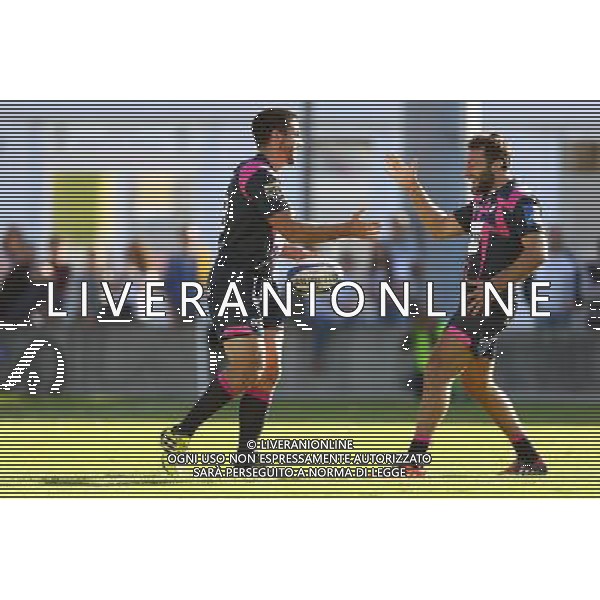 joie Paul Williams / Jeremy Sinzelle - 31.10.2015 - Agen / Stade Francais - 7eme journee de Top14 Photo : Manu Blondeau / Icon Sport *** Local Caption *** /AGENZIA ALDO LIVERANI SAS - ITALY ONLY EDITORIAL USE ONLY