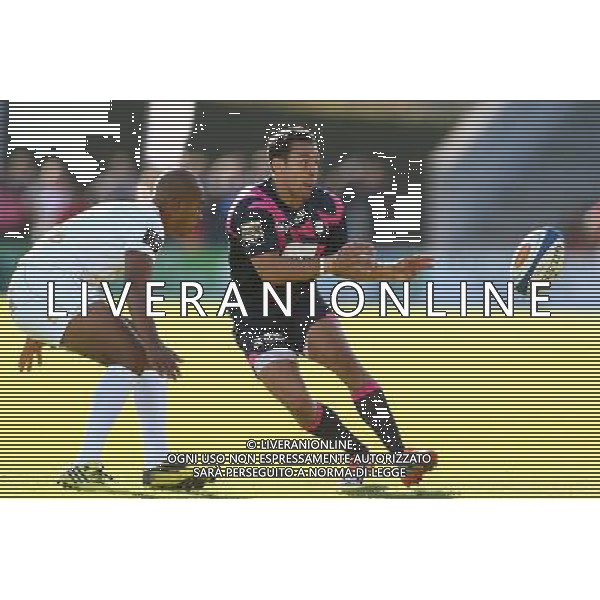 Julien Arias / Burton Francis - 31.10.2015 - Agen / Stade Francais - 7eme journee de Top14 Photo : Manu Blondeau / Icon Sport *** Local Caption *** /AGENZIA ALDO LIVERANI SAS - ITALY ONLY EDITORIAL USE ONLY