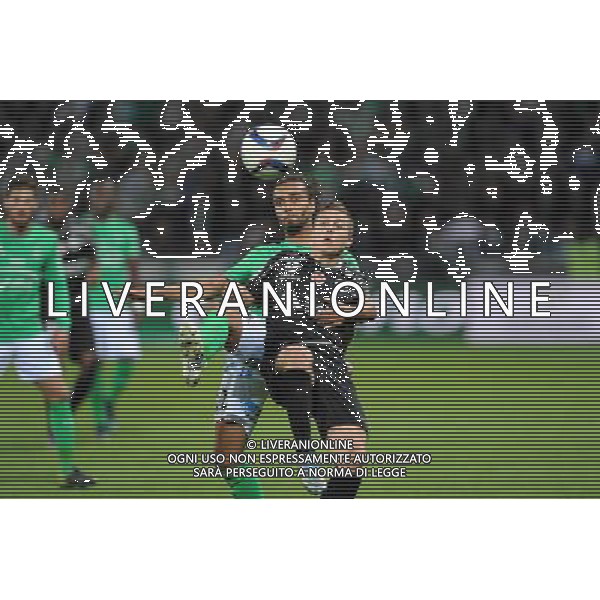 Benoit ASSOU EKOTTO / Nicolas DE PREVILLE - 31.10.2015 - Saint Etienne / Reims - 12eme journee de Ligue1 Photo : Jean Paul Thomas / Icon Sport AG ALDO LIVERANI SAS ONLY ITALY