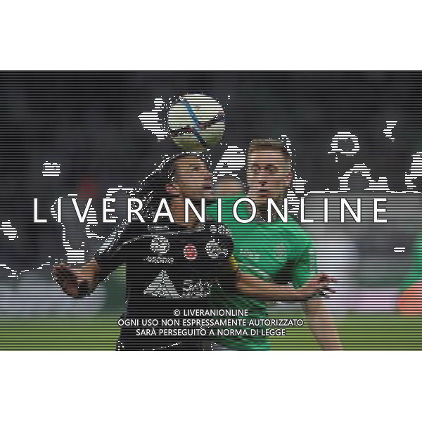 Mickael TACALFRED / Robert BERIC - 31.10.2015 - Saint Etienne / Reims - 12eme journee de Ligue1 Photo : Jean Paul Thomas / Icon Sport AG ALDO LIVERANI SAS ONLY ITALY