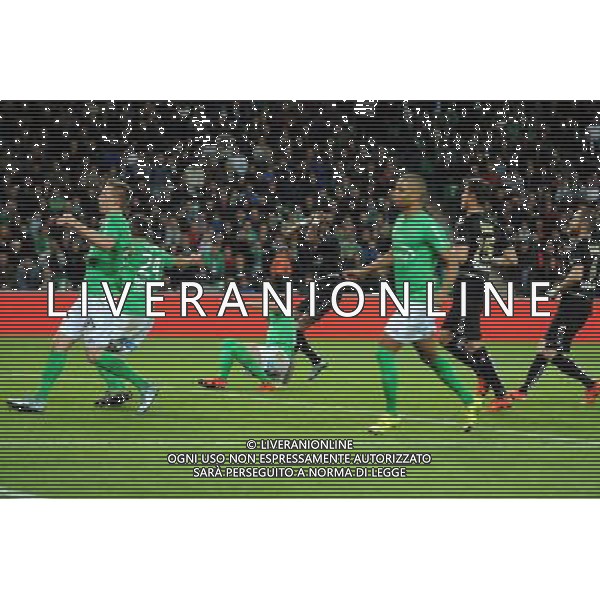 BUT CONTRE SON CAMP Prince ONIANGUE - 31.10.2015 - Saint Etienne / Reims - 12eme journee de Ligue1 Photo : Jean Paul Thomas / Icon Sport AG ALDO LIVERANI SAS ONLY ITALY