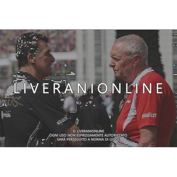 (L to R): Federico Gastaldi (ARG) Lotus F1 Team Deputy Team Principal with John Booth (GBR) Manor Marussia F1 Team Team Principal. 31.10.2015. Formula 1 World Championship, Rd 17, Mexican Grand Prix, Mexixo City, Mexico, Qualifying Day. /AGENZIA ALDO LIVERANI SAS - ITALY ONLY EDITORIAL USE ONLY