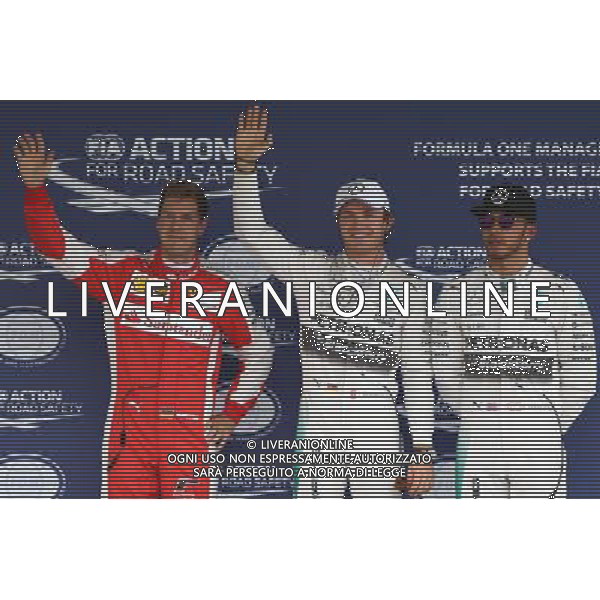pole for Nico Rosberg (GER) Mercedes AMG F1 W06, 2nd for Lewis Hamilton (GBR) Mercedes AMG F1 and 3rd for Sebastian Vettel (GER) Ferrari. 31.10.2015. Formula 1 World Championship, Rd 17, Mexican Grand Prix, Mexixo City, Mexico, Qualifying Day. /AGENZIA ALDO LIVERANI SAS - ITALY ONLY EDITORIAL USE ONLY