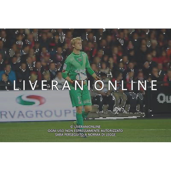 Jonas Lossl - 31.10.2015 - Guingamp / Lorient - 12eme journee de Ligue 1 Photo : Andre Ferreira / Icon Sport /AGENZIA ALDO LIVERANI SAS - ITALY ONLY EDITORIAL USE ONLY