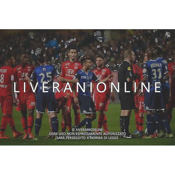 Corentin JEAN (carton rouge) - 31.10.2015 - Troyes / Lyon -12eme journee de Ligue 1 Photo: Dave Winter / Icon Sport /AGENZIA ALDO LIVERANI SAS - ITALY ONLY EDITORIAL USE ONLY