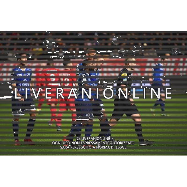 Lossemy KARABOUE / Stephane DARBION / Stephane JOCHEM - 31.10.2015 - Troyes / Lyon -12eme journee de Ligue 1 Photo: Dave Winter / Icon Sport /AGENZIA ALDO LIVERANI SAS - ITALY ONLY EDITORIAL USE ONLY