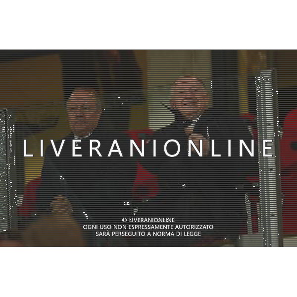 Bernard LACOMBE / Jean Michel AULAS - 31.10.2015 - Troyes / Lyon -12eme journee de Ligue 1 Photo: Dave Winter / Icon Sport /AGENZIA ALDO LIVERANI SAS - ITALY ONLY EDITORIAL USE ONLY