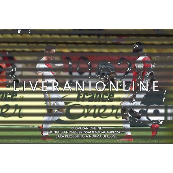 Joie Monaco /Mario Pasalic / Lacina Traore - 01.11.2015 - Monaco / Angers - 12eme journee de Ligue1 Photo : Serge Haouzi / Icon Sport *** Local Caption *** /AGENZIA ALDO LIVERANI SAS - ITALY ONLY EDITORIAL USE ONLY