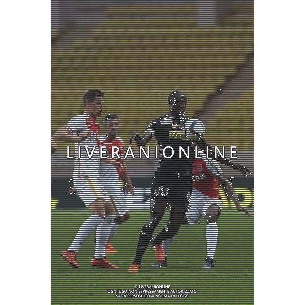 Mario Pasalic / Cheikh Ndoye - 01.11.2015 - Monaco / Angers - 12eme journee de Ligue1 Photo : Serge Haouzi / Icon Sport /AGENZIA ALDO LIVERANI SAS - ITALY ONLY EDITORIAL USE ONLY