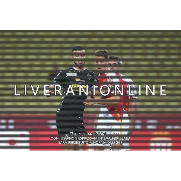 Mario Pasalic / Romain Saiss - 01.11.2015 - Monaco / Angers - 12eme journee de Ligue1 Photo : Serge Haouzi / Icon Sport /AGENZIA ALDO LIVERANI SAS - ITALY ONLY EDITORIAL USE ONLY