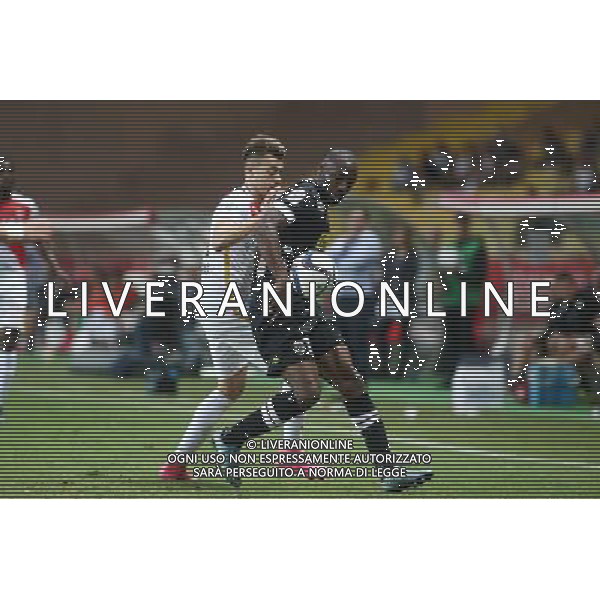 Stephan El Shaarawy / Cheikh Ndoye - 01.11.2015 - Monaco / Angers - 12eme journee de Ligue1 Photo : Serge Haouzi / Icon Sport /AGENZIA ALDO LIVERANI SAS - ITALY ONLY EDITORIAL USE ONLY