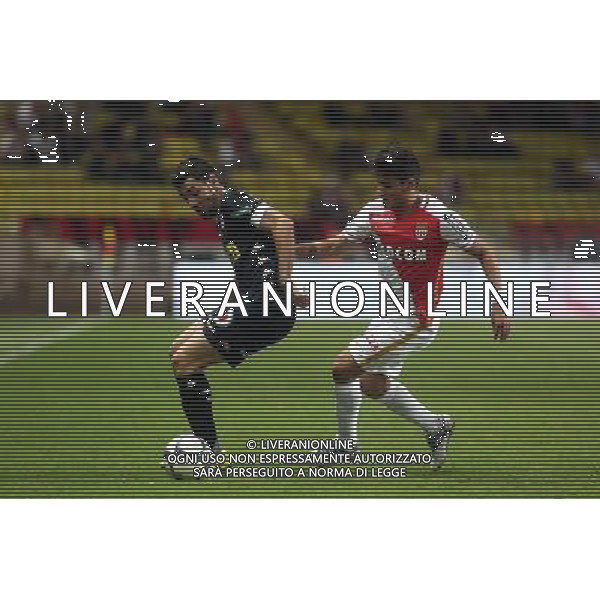 Marcos Lopes / Thomas Mangani - 01.11.2015 - Monaco / Angers - 12eme journee de Ligue1 Photo : Serge Haouzi / Icon Sport /AGENZIA ALDO LIVERANI SAS - ITALY ONLY EDITORIAL USE ONLY