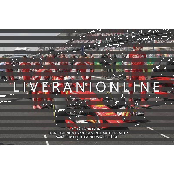 Sebastian Vettel (GER) Ferrari SF15-T on the grid. 01.11.2015. Formula 1 World Championship, Rd 17, Mexican Grand Prix, Mexixo City, Mexico, Race Day. AG ALDO LIVERANI SAS ONLY ITALY