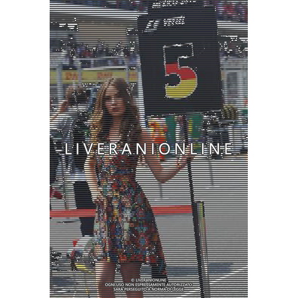 Grid girl. 01.11.2015. Formula 1 World Championship, Rd 17, Mexican Grand Prix, Mexixo City, Mexico, Race Day. AG ALDO LIVERANI SAS ONLY ITALY